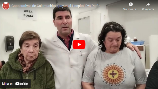 Cooperativas de Calamuchita apoyan al Hospital Eva Perón